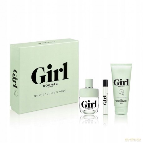 Rochas Set (Girl EDT 100ml + Travel Spray 7,5 Ml + Body Lotion 100ml)