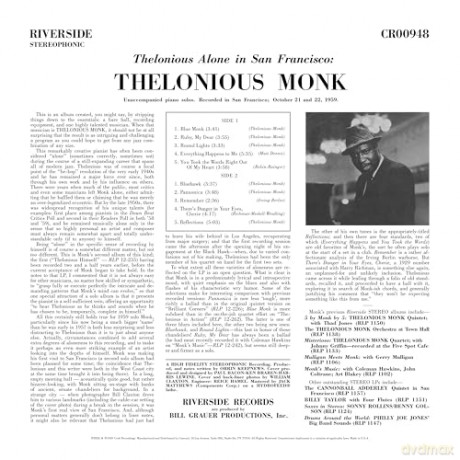 Thelonious Monk: Thelonious Alone In San Francisco [Winyl]