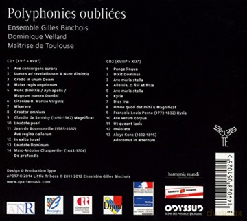 Vellard: Polyphonies Oubliees Faux-Bourdons From the 16th [2CD]