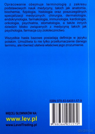 Słownik medyczny polsko-łaciński, łacińsko-polski + definicje haseł [KSIĄŻKA]