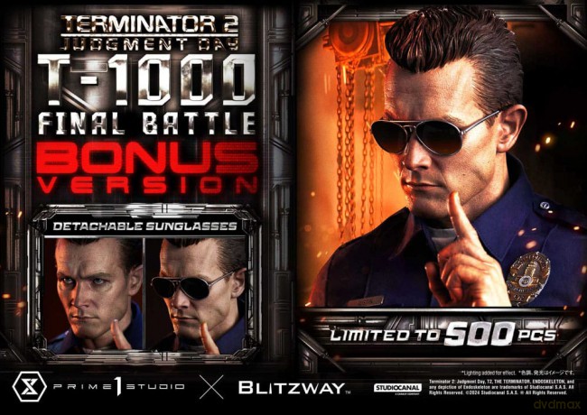 Terminator 2 Museum Masterline Series Statue 1/3 T-1000 Final Battle Deluxe Bonus Version 73 cm