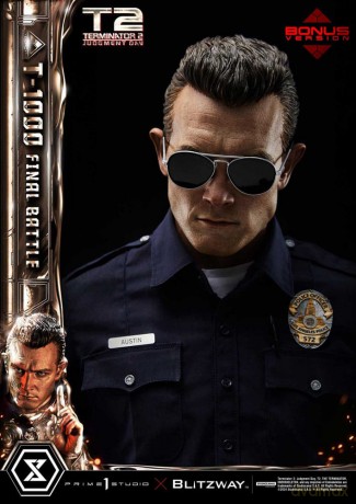 Terminator 2 Museum Masterline Series Statue 1/3 T-1000 Final Battle Deluxe Bonus Version 73 cm