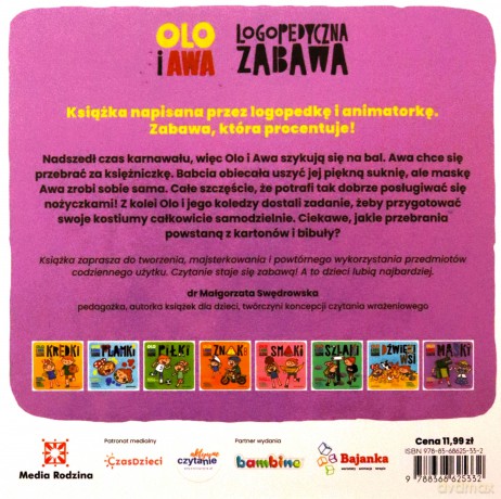 Maski. Olo i Awa Logopedyczna zabawa - Monika Skikiewicz [KSIĄŻKA]