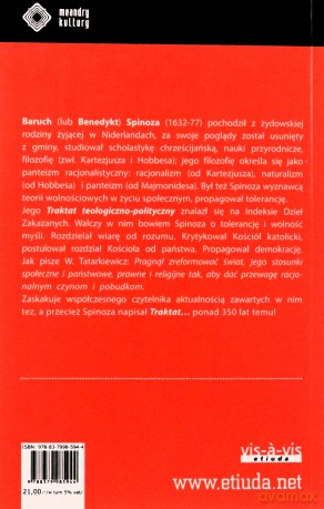 Traktat teologiczno-polityczny - Baruch (Benedykt) Spinoza [KSIĄŻKA]