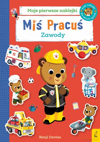 Miś Pracuś. Zawody. Książka z naklejkami - Benji Davies [KSIĄŻKA]