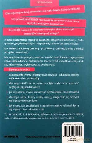 Czego nie mówią nam o relacjach. Zasady, które ułatwią życie z innymi - Eric Barker [KSIĄŻKA]