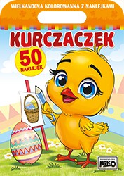 Kurczaczek. Wielkanocna kolorowanka z naklejkami - Artur Rajch [KSIĄŻKA]
