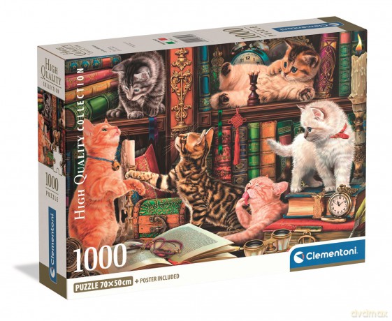 CLEMENTONI 1000 el. Compact Curious Whiskers 37107 [PUZZLE]