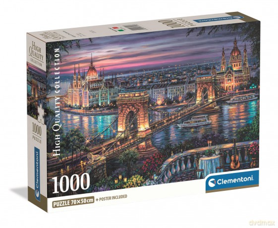 CLEMENTONI 1000 el. Compact Lights of the Danube 37113 [PUZZLE]