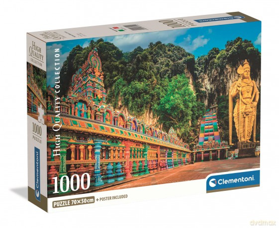 CLEMENTONI 1000 el. Compact Painted Batu Caves 37111 [PUZZLE]