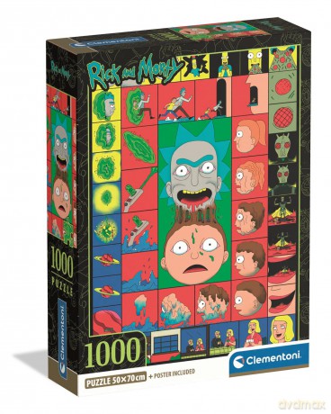 CLEMENTONI 1000 el. Compact Rick and Morty 37512 [PUZZLE]
