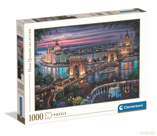 CLEMENTONI 1000 el. HQ Lights of the Danube 37106 [PUZZLE]