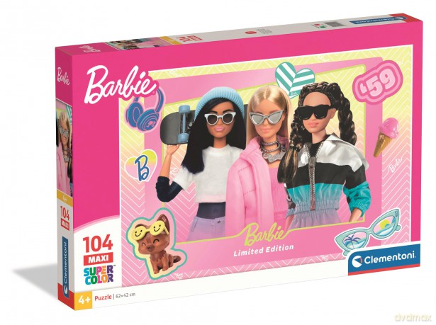 CLEMENTONI 104 el. Maxi Super kolor Barbie 25015 [PUZZLE]