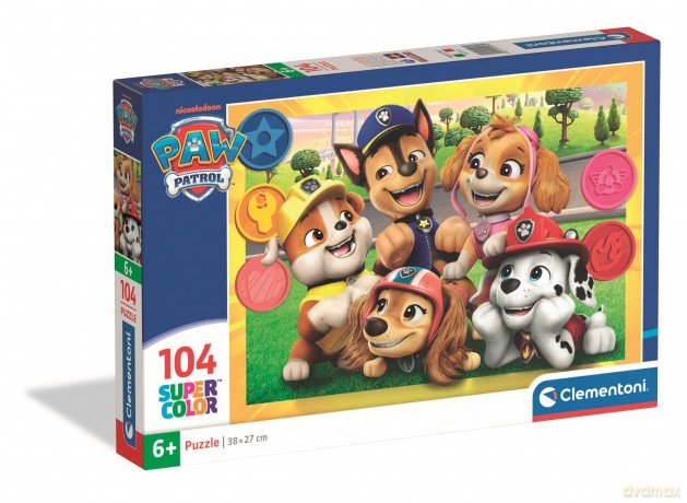 CLEMENTONI 104 el. Super kolor Paw Patrol 25013 [PUZZLE]