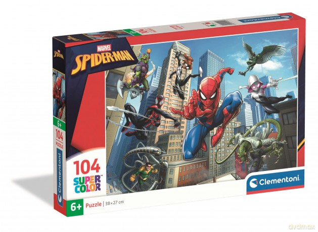 CLEMENTONI 104 el. Super kolor Spider-Man 25012 [PUZZLE]