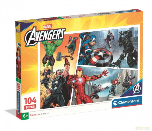 CLEMENTONI 104 el. Super The Avengers 25011 [PUZZLE]