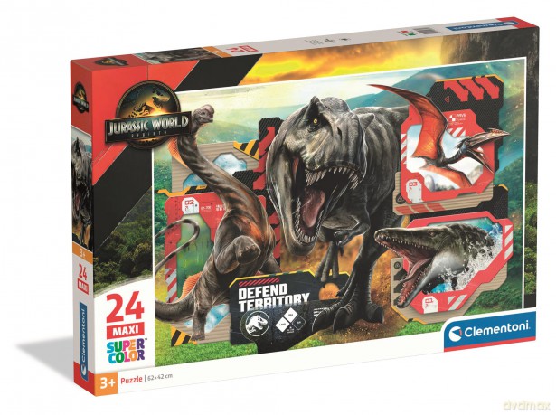 CLEMENTONI 24 el. Maxi Super Jurassic World 24835 [PUZZLE]