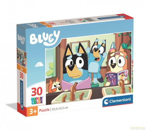 CLEMENTONI 30 el. Super kolor Bluey 20594 [PUZZLE]
