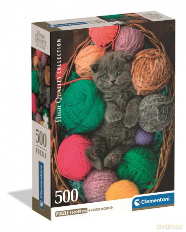 CLEMENTONI 500 el. Compact Fluffy Kitten 35617 [PUZZLE]