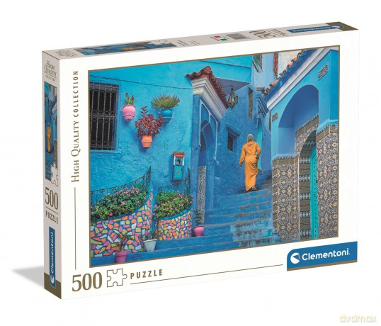 CLEMENTONI 500 el. HQ Blue Street of Chefchaouen 35616 [PUZZLE]