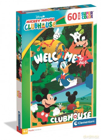 CLEMENTONI 60 el. Maxi Super kolor Mickey Mouse Clubhouse 26316 [PUZZLE]