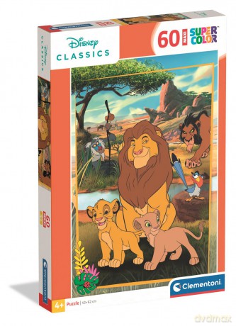 CLEMENTONI 60 el. Maxi Super kolor The Lion King 26314 [PUZZLE]