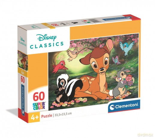 CLEMENTONI 60 el. Super kolor Bambi 26319 [PUZZLE]