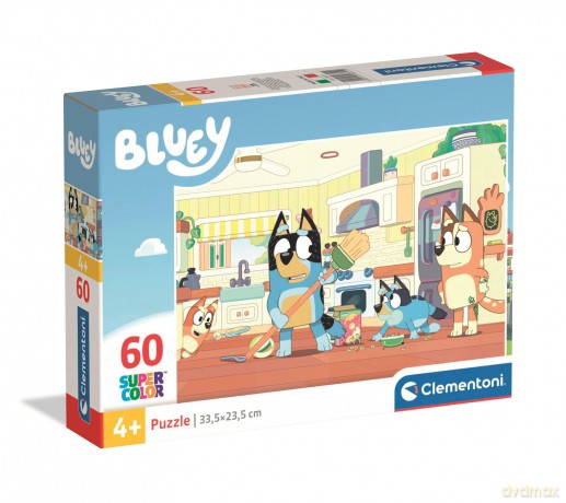 CLEMENTONI 60 el. Super kolor Bluey 26311 [PUZZLE]