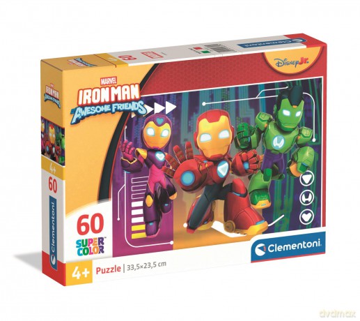 CLEMENTONI 60 el. Super kolor Iron Man and His Awesome Friends 26313 [PUZZLE]