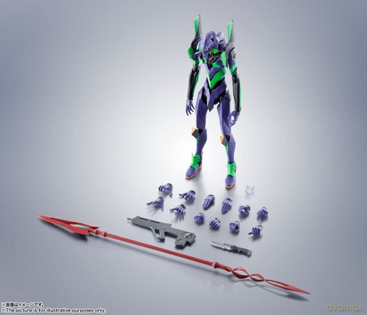 Evangelion: 3.0+1.0 Thrice Upon a Time Robot Spirits Action Figure Side EVA Evangelion Test Type-01 + Spear of Cassius Renewal Color Edition Reissue [FIGURKA]