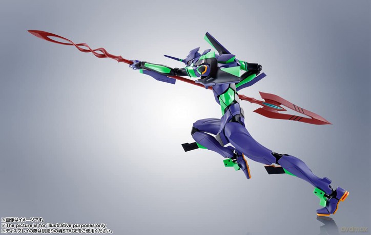 Evangelion: 3.0+1.0 Thrice Upon a Time Robot Spirits Action Figure Side EVA Evangelion Test Type-01 + Spear of Cassius Renewal Color Edition Reissue [FIGURKA]