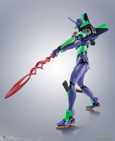 Evangelion: 3.0+1.0 Thrice Upon a Time Robot Spirits Action Figure Side EVA Evangelion Test Type-01 + Spear of Cassius Renewal Color Edition Reissue [FIGURKA]