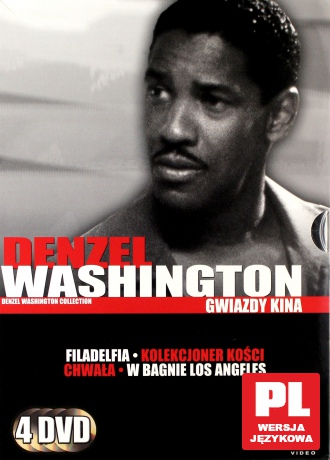 Gwiazdy kina: Denzel Washington: Chwała / Filadelfia / Kolekcjoner kości / W bagnie Los Angeles [BOX] [4DVD]