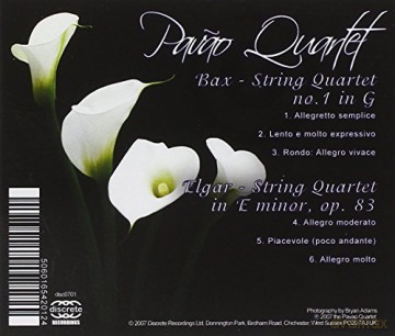 Pavao Quartet: Bax/Elagr String Qua [CD]