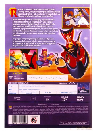 Aladyn. Powrót Dżafara (Disney) (Księżniczka) [DVD]