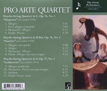 Pro Arte Quartet: Haydn [CD]