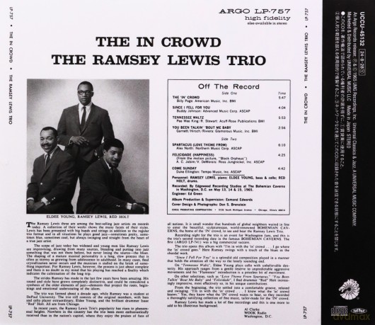 Ramsey Lewis Trio: In Crowd [CD]