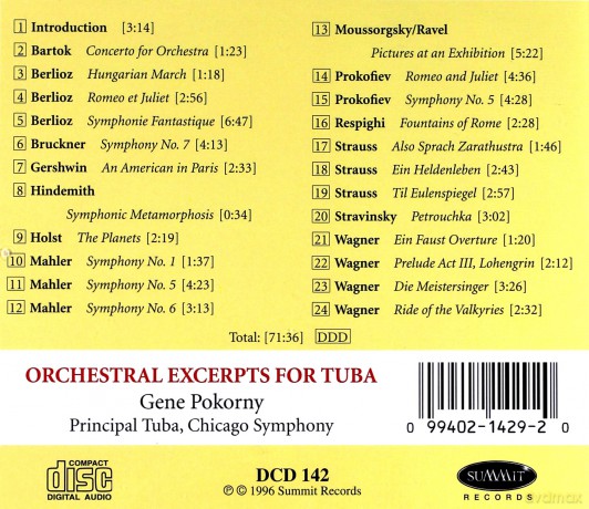 Gene Pokorny: Orchestrapro: Tuba [CD]