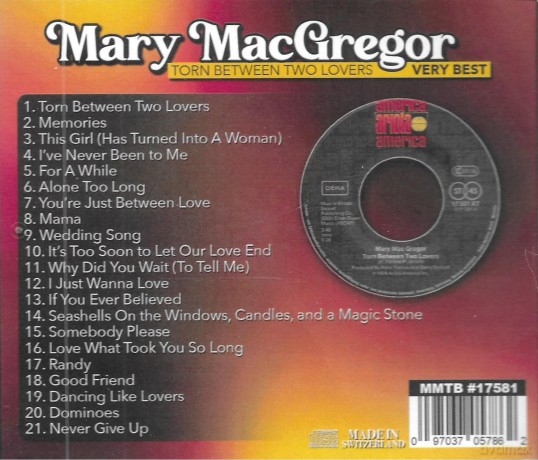 Macgregor Mary: Torn Between Two Lovers Very [CD]
