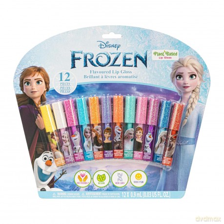 Disney Frozen zestaw 12 sztuk roślinnych błyszczyków do ust