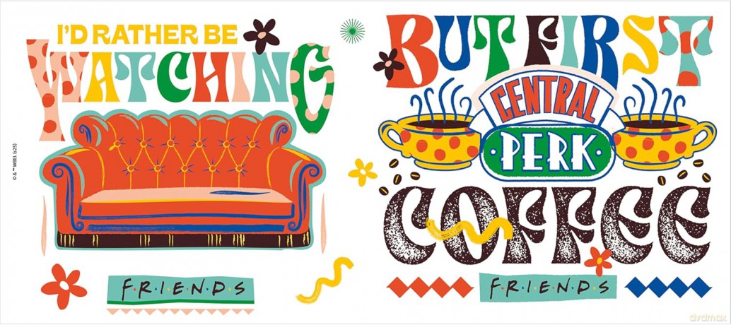 FRIENDS - Kubek - 460 ml - Central Perk vibes