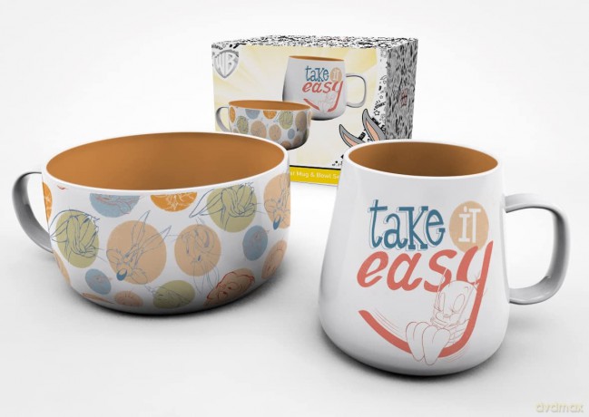 LOONEY TUNES - Breakfast Set Kubek + Bowls - Originals