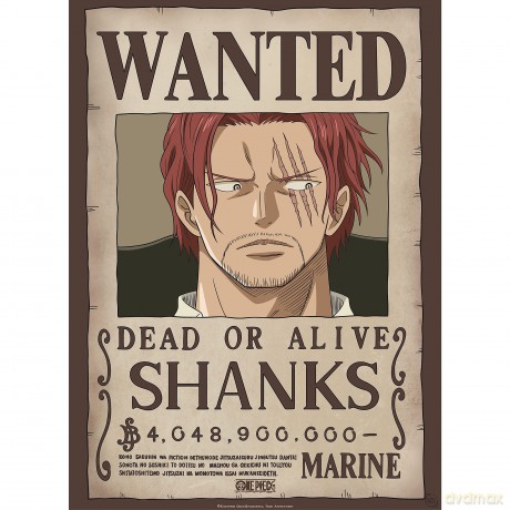 ONE PIECE - Poster Chibi 52x38 - Wanted Shanks