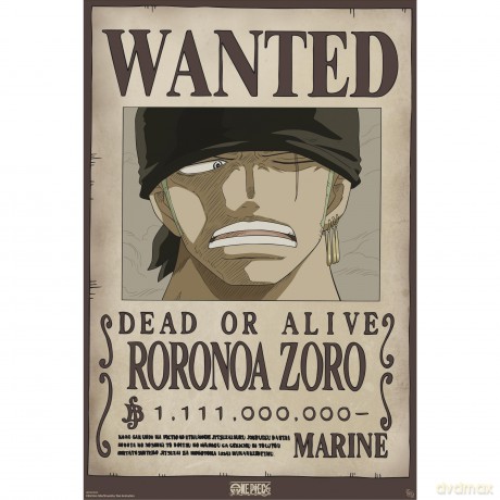ONE PIECE - Poster Chibi 52x38 - Wanted Zoro Wano