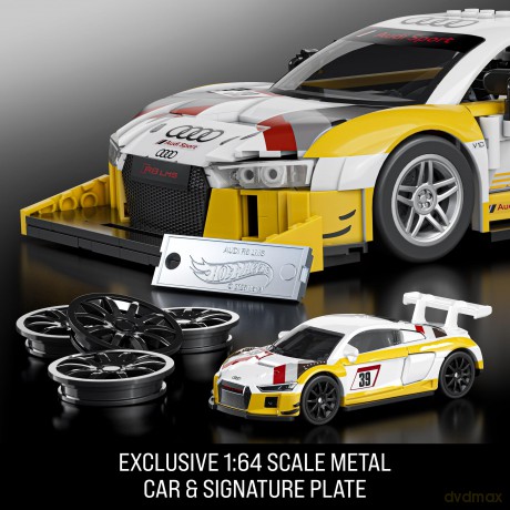 Hot Wheels Elite Mattel Brick Shop Building Set 1/16 '15 Audi R8 LMS