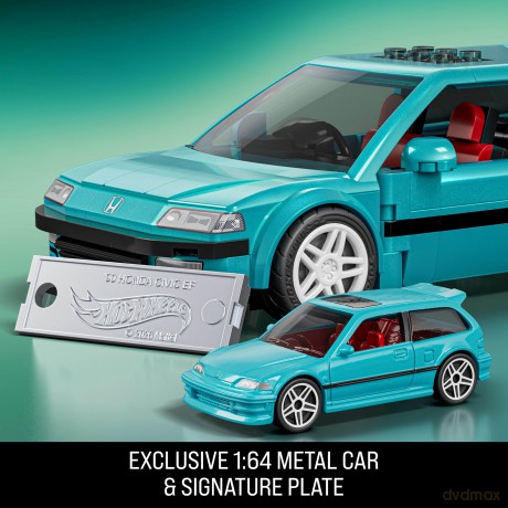 Hot Wheels Speed Series Mattel Brick Shop Building Set 1/32 Custom â90 Honda Civic EF