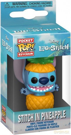 Lilo&Stitch POP! Vinyl Keychains 4 cm Stitch in pineapple