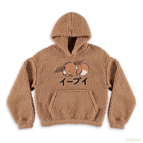 Pokemon Teddy Hooded Sweater Eevee Size L