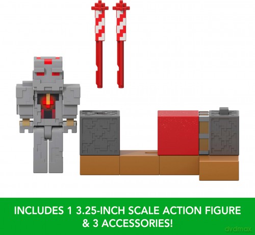 Minecraft Wyrzutnia fajerwerków + figurka Zestaw [FIGURKA]