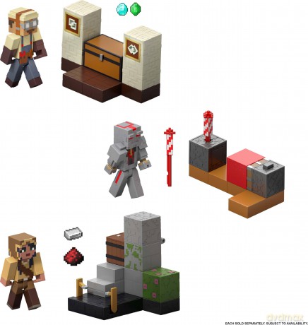 Minecraft Wyrzutnia fajerwerków + figurka Zestaw [FIGURKA]